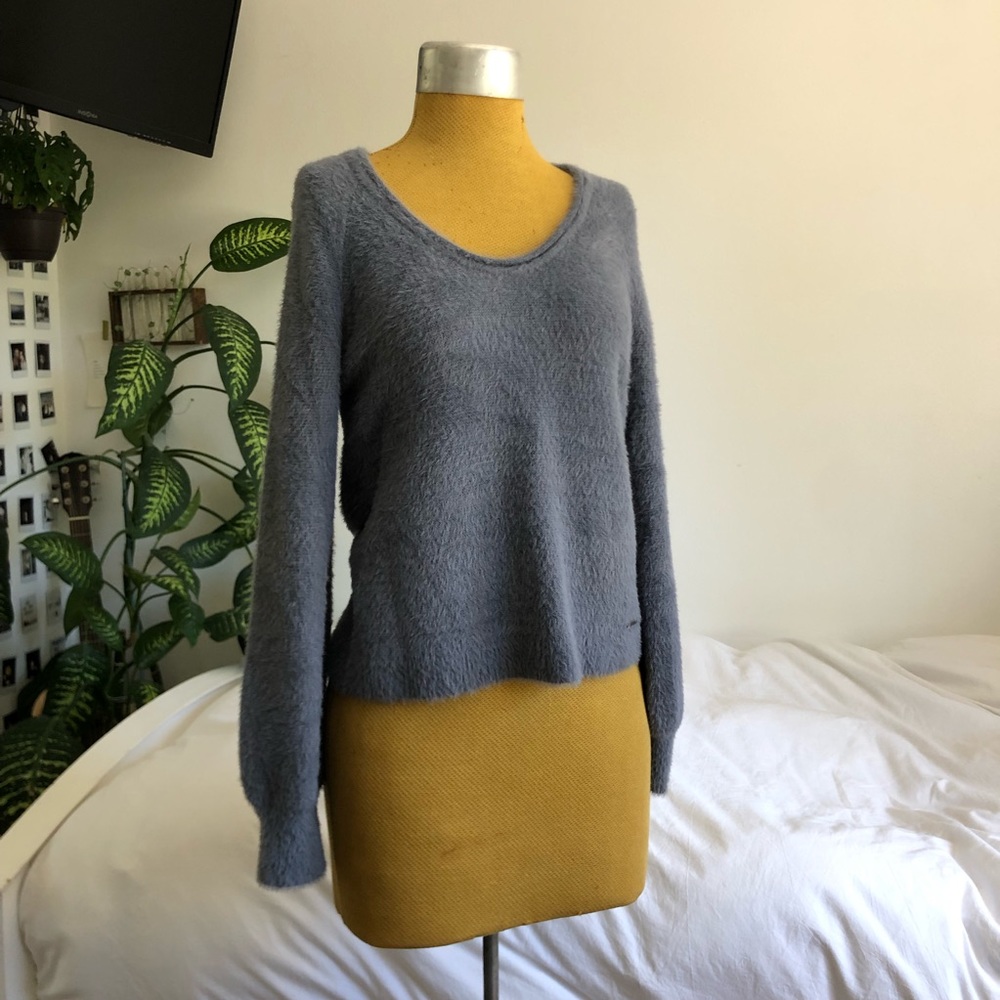 Abercrombie And Fitch Soft Collection Fuzzy Blue … - image 1